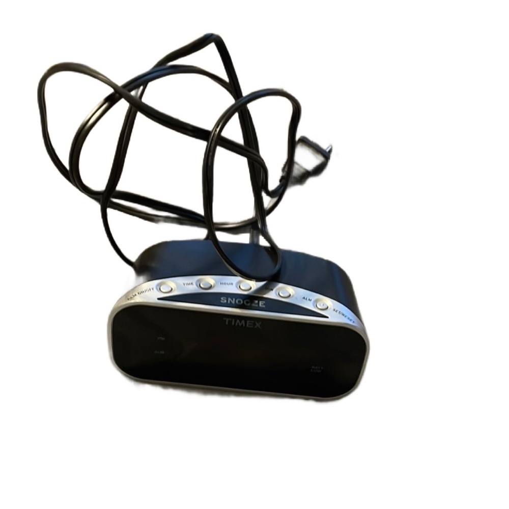 Timex Black and Silver Digital Clock